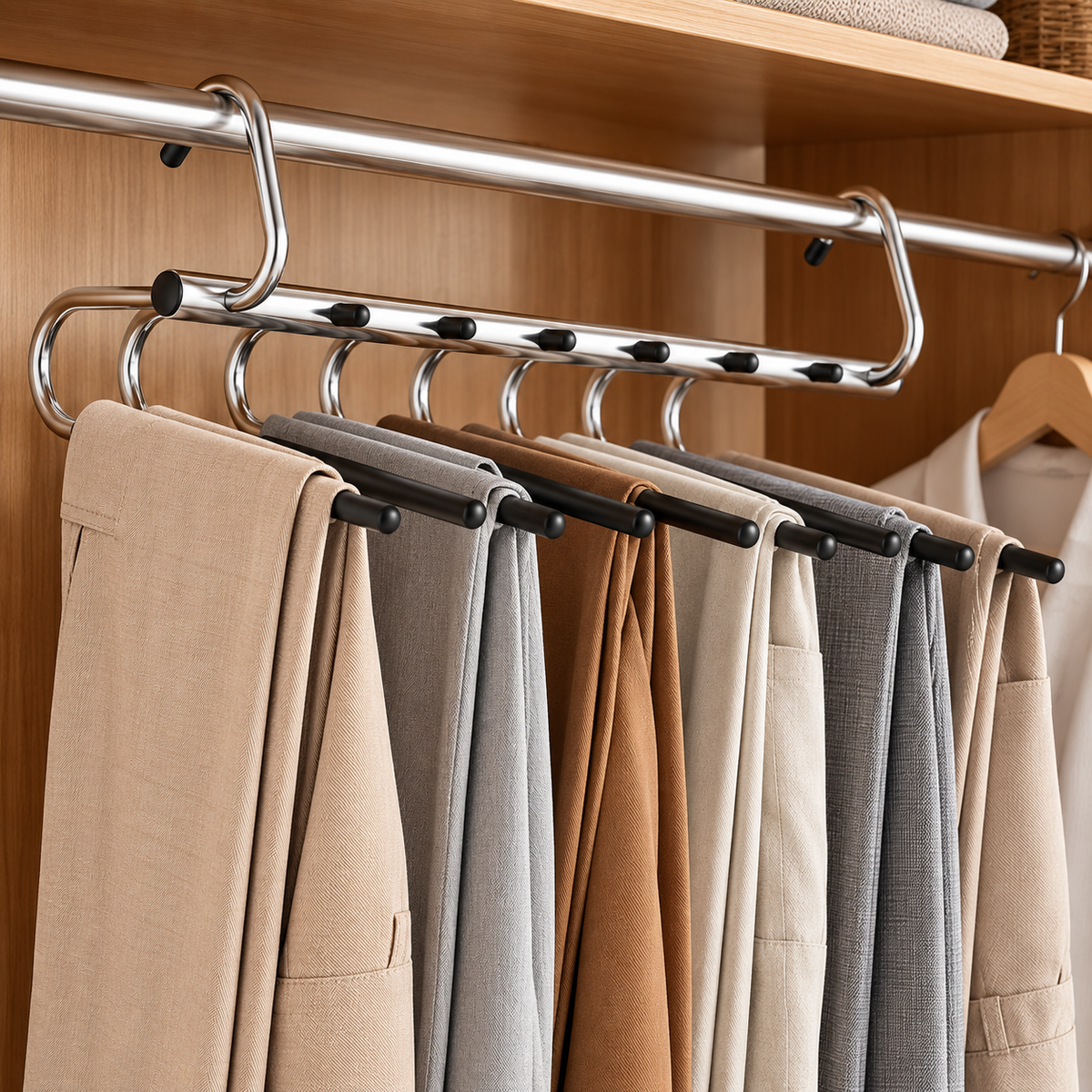 👖 Multi-Tier Pants Hanger