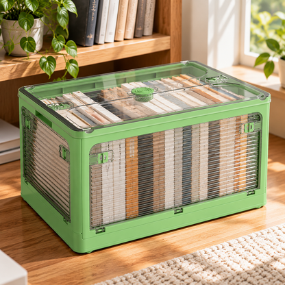 📚 Foldable Book Storage Bin