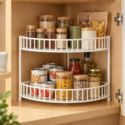 🧺 2-Tier Corner Storage Rack