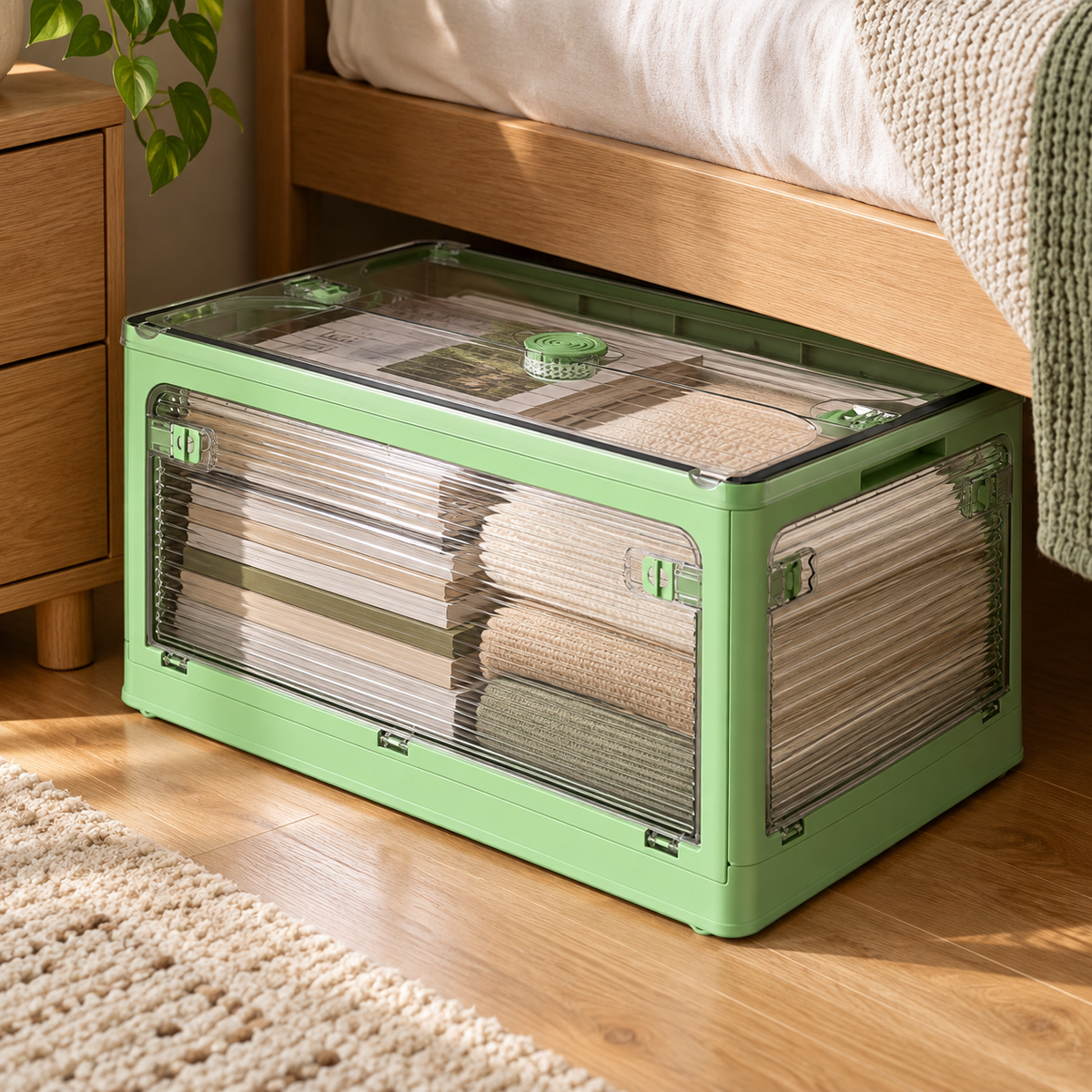 📚 Foldable Book Storage Bin
