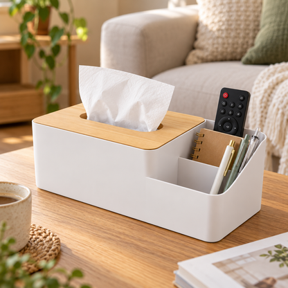 🧻 Tissue & Remote Organizer