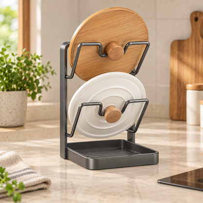 🍳 Vertical Lid Organizer