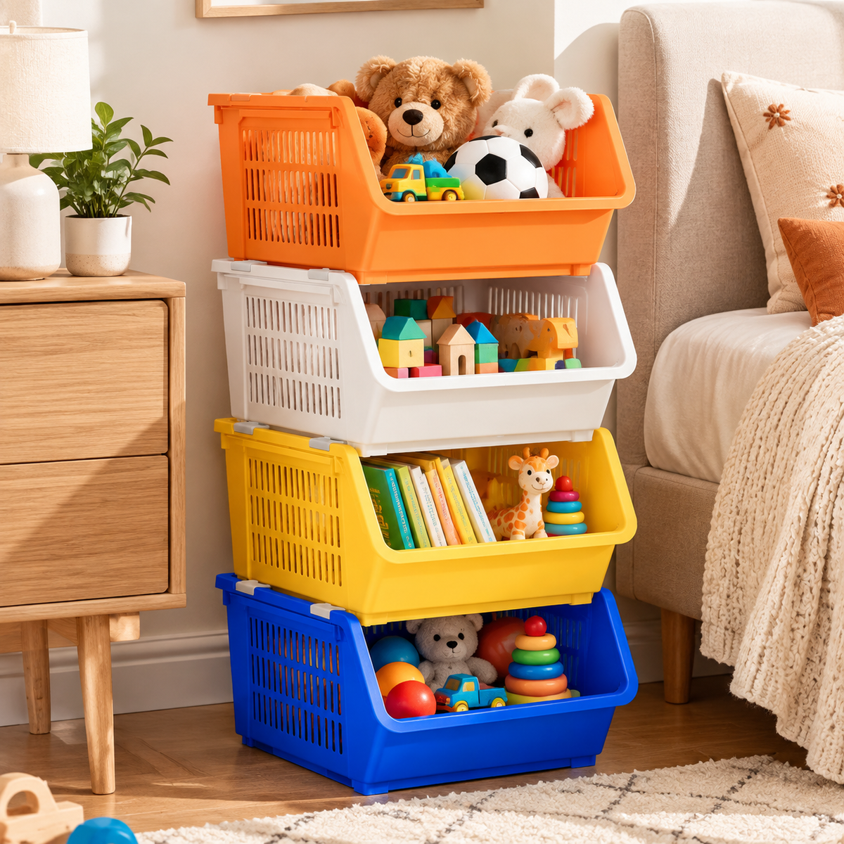 🧺 Stackable Storage Baskets