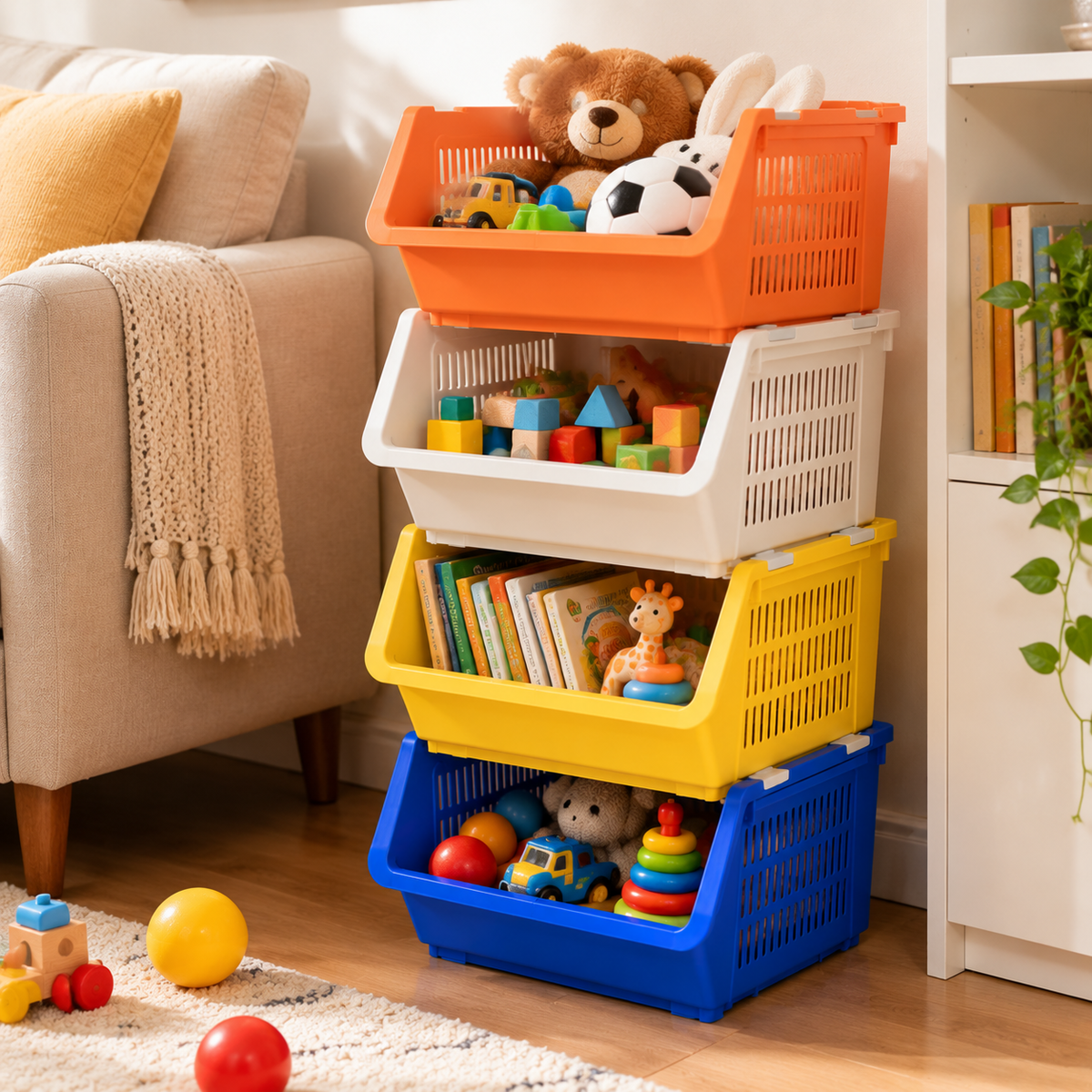 🧺 Stackable Storage Baskets