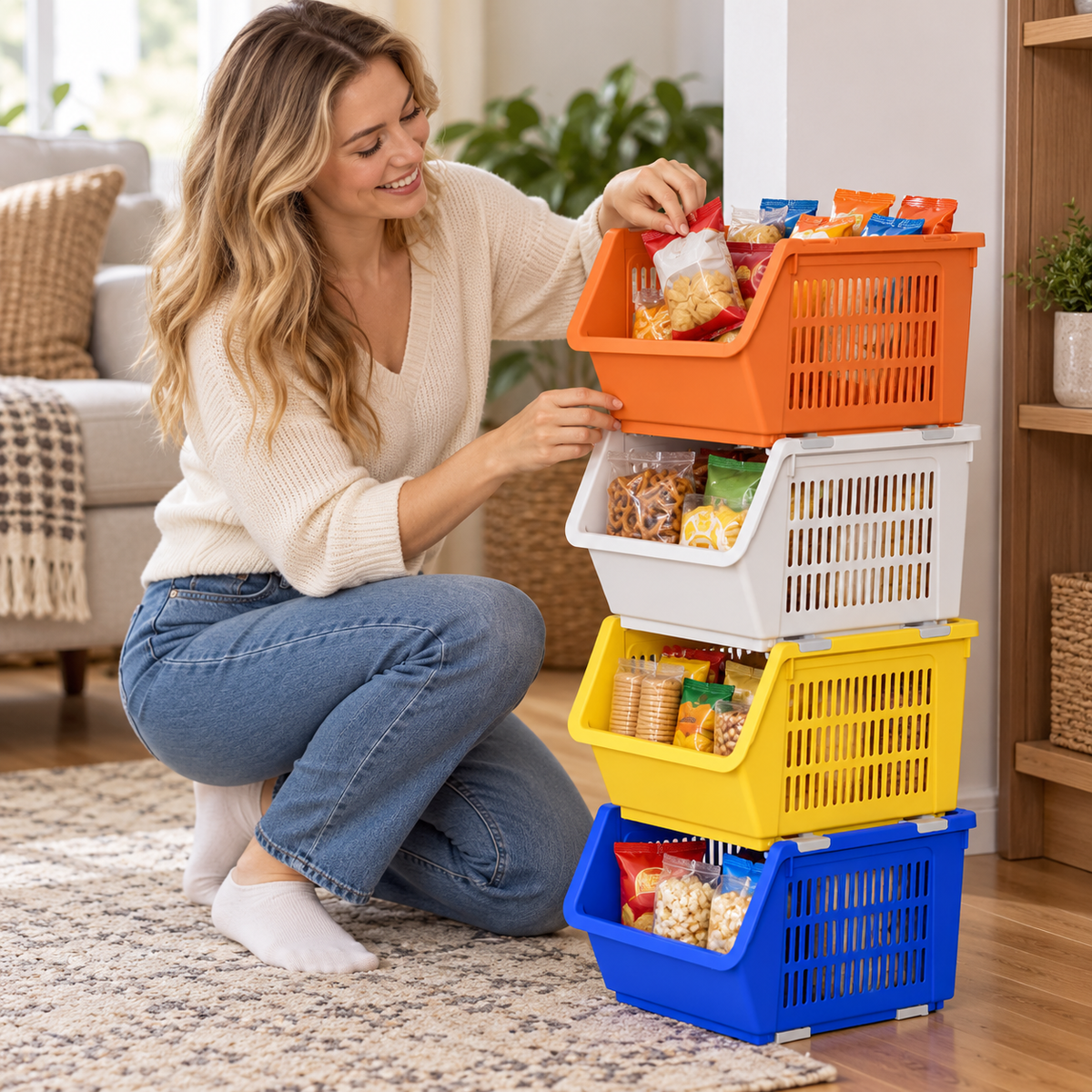 🧺 Stackable Storage Baskets