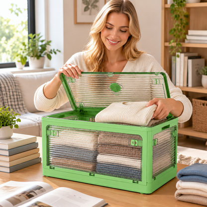 📚 Foldable Book Storage Bin