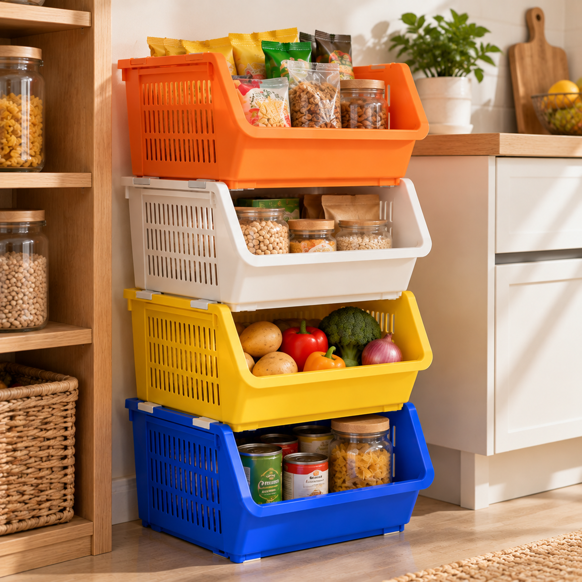 🧺 Stackable Storage Baskets