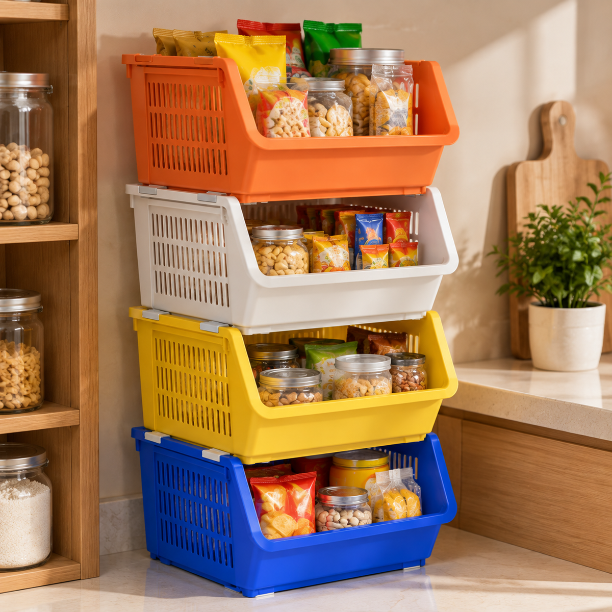 🧺 Stackable Storage Baskets