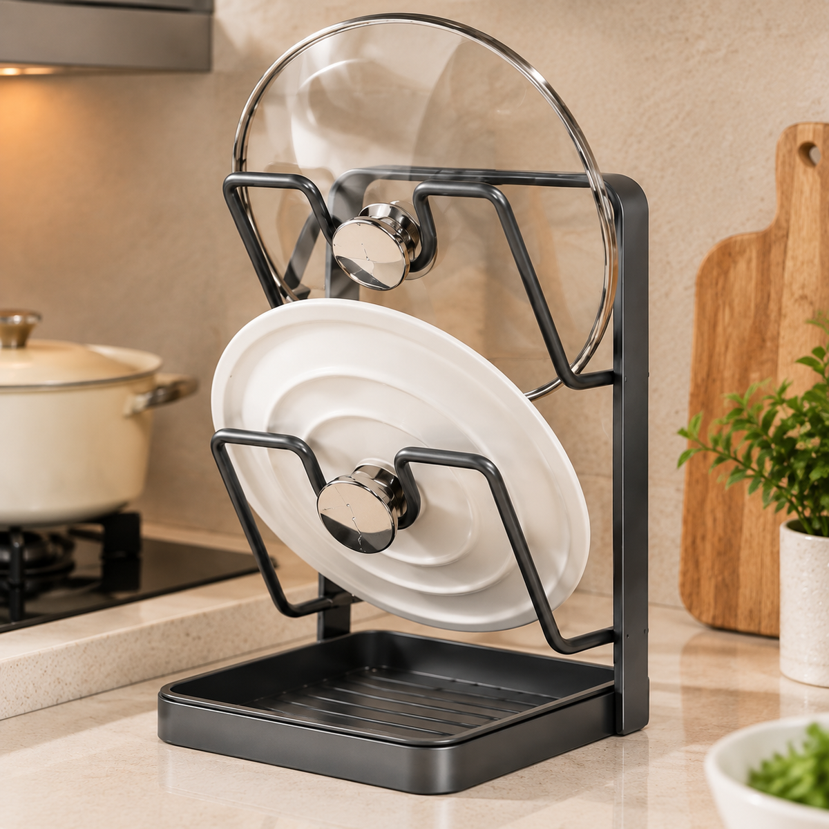 🍳 Vertical Lid Organizer