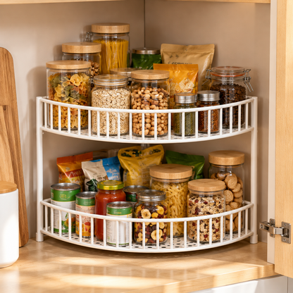 🧺 2-Tier Corner Storage Rack