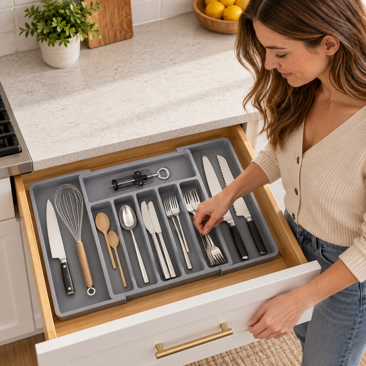 🧰 Expandable Drawer Organizer