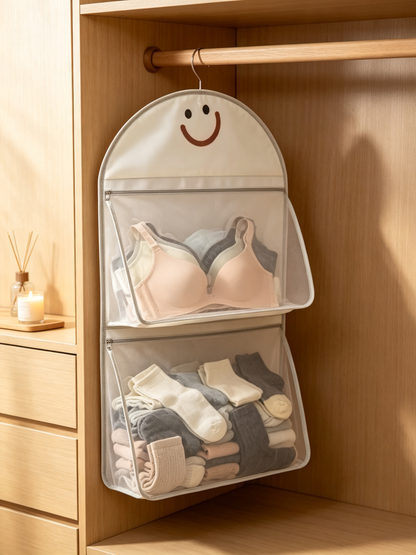 🧺 Hanging Organizer | Breathable Mesh Fabric | Closet & Bedroom Storage