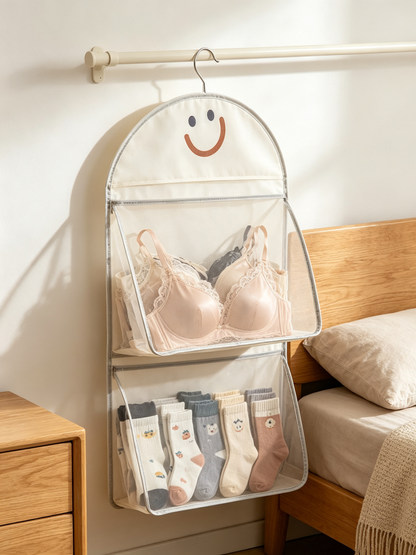 🧺 Hanging Organizer | Breathable Mesh Fabric | Closet & Bedroom Storage
