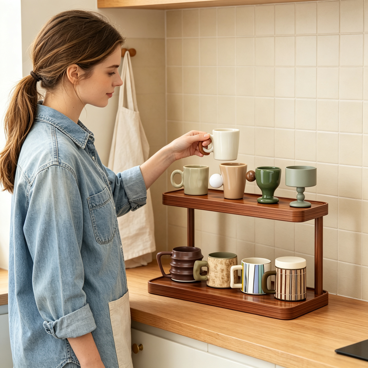 ☕ 2-Tier Cup Organizer