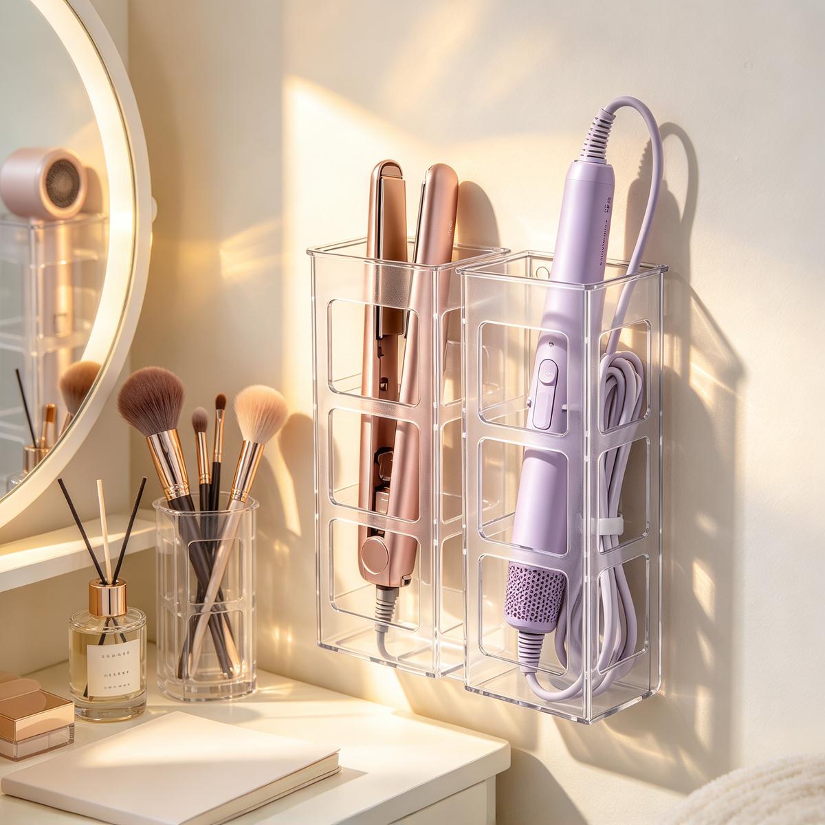 💇 Wall-Mounted Curling Iron Holder