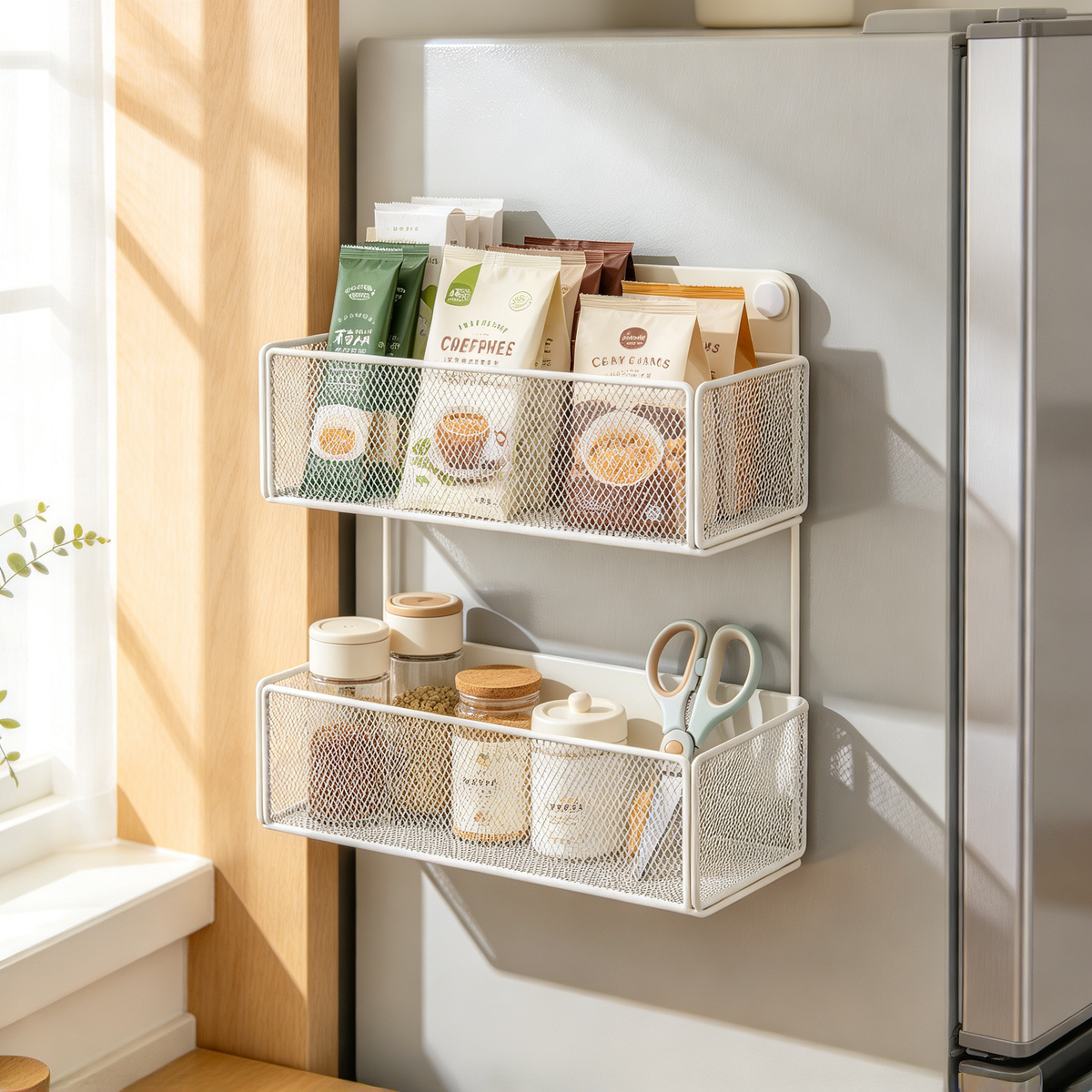 🧲 Magnetic Fridge Storage Bin