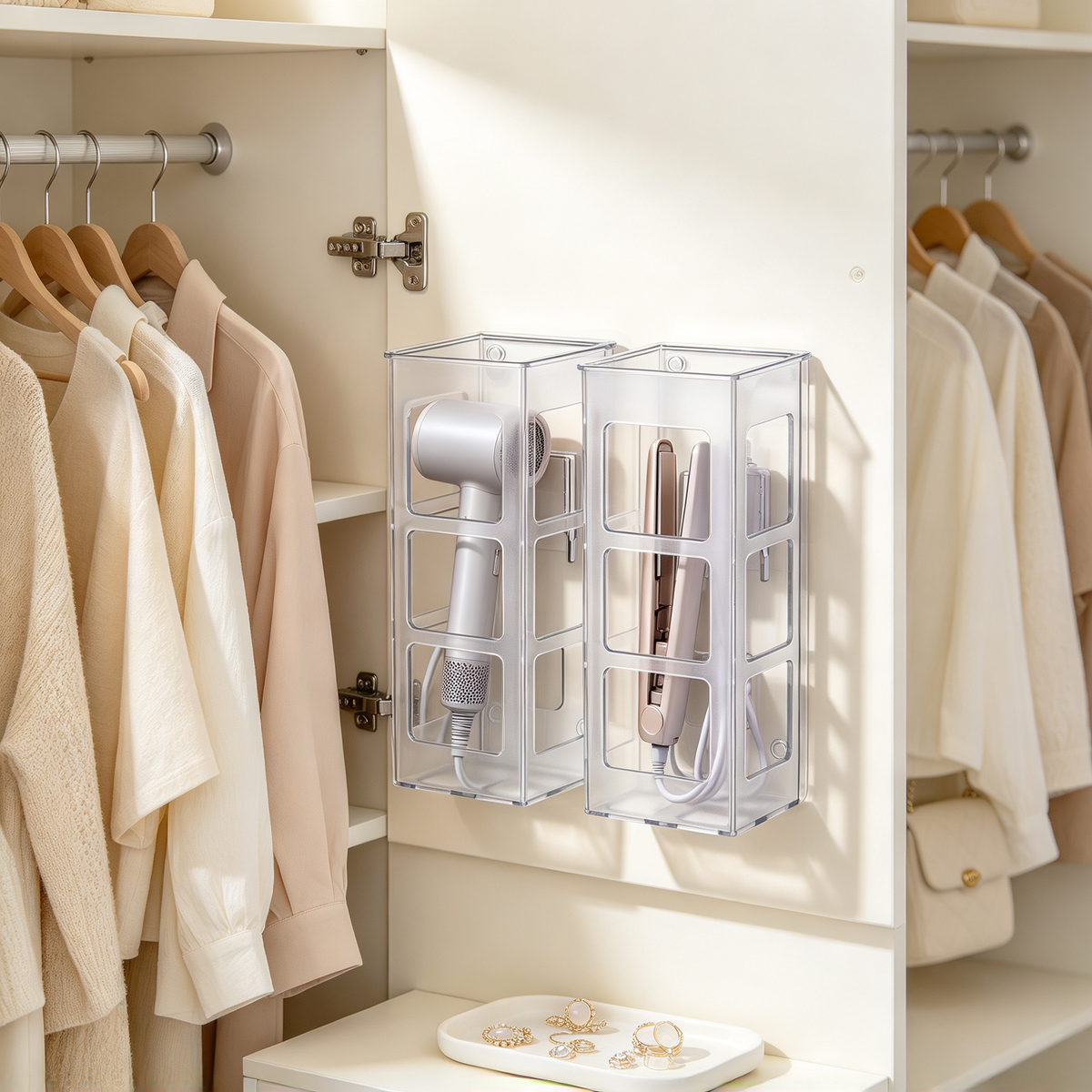 💇 Wall-Mounted Curling Iron Holder