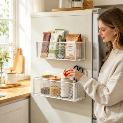 🧲 Magnetic Fridge Storage Bin