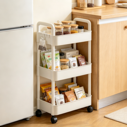🛒 3-Tier Rolling Storage Cart